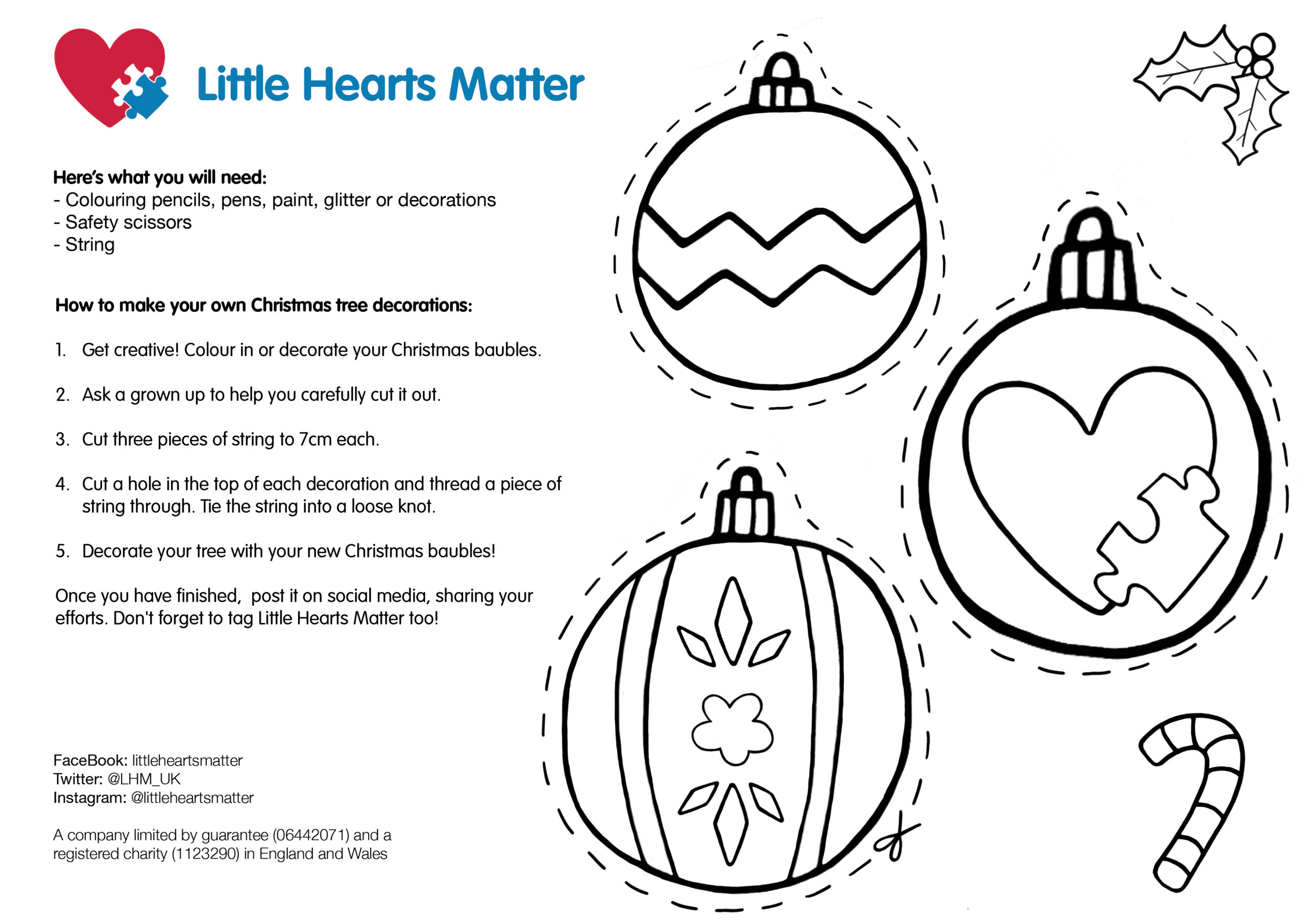 LHM Christmas Campaign Appeal 2023 Printables Little Hearts Matter
